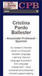 Mobile Screenshot of cristinapardoballester.com